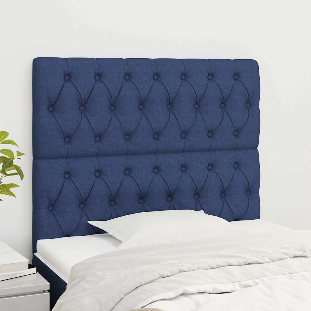 Kopfteil Blau 100 x 7 x 118/128 cm Stoff