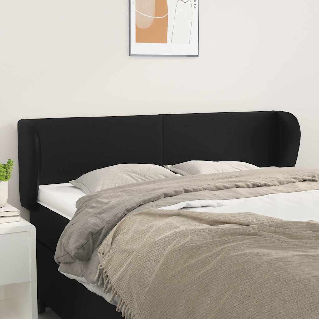 Kopfteil mit Ohren Grau 147x23x78/88 cm Kunstleder