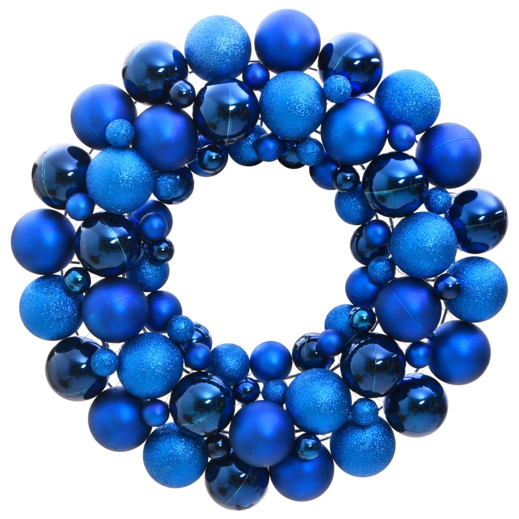 Weihnachtskranz Blau 45 cm Polystyrol