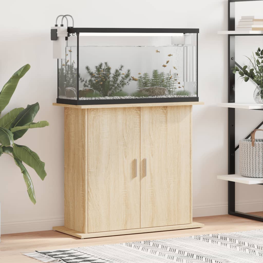 Aquariumständer Sonoma-Eiche 81 x 36 x 73 cm Holzwerkstoff