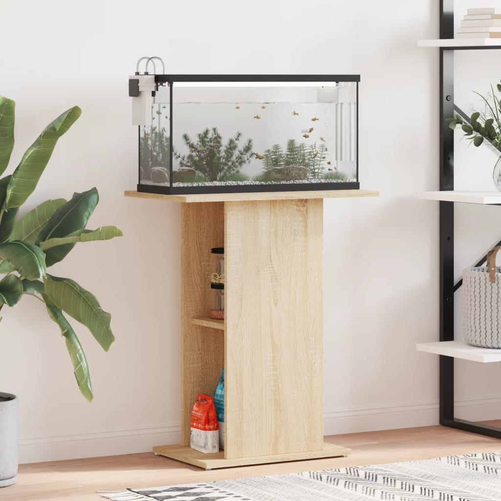 Aquariumständer Sonoma-Eiche 60,5 x 36 x 72,5 cm Holzwerkstoff