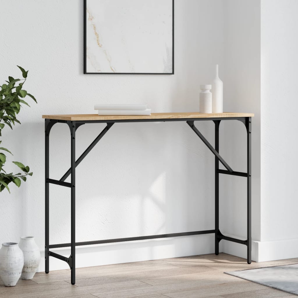 Konsolentisch Sonoma-Eiche 100x32x75 cm Holzwerkstoff
