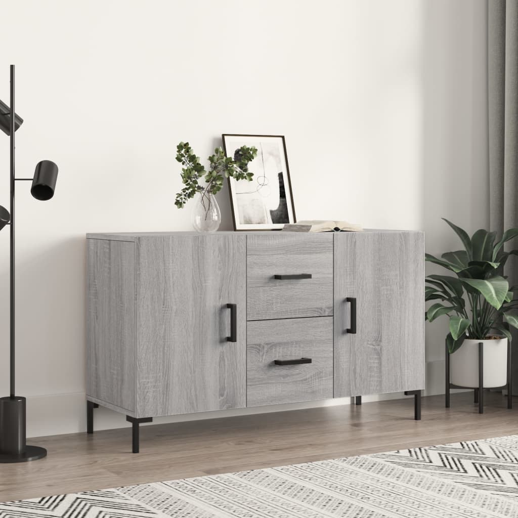 Sideboard Grau Sonoma 100x36x60 cm Holzwerkstoff