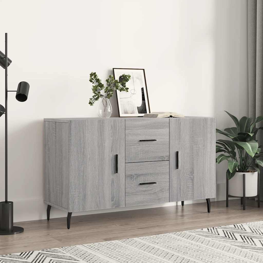 Sideboard Grau Sonoma 100x36x60 cm Holzwerkstoff