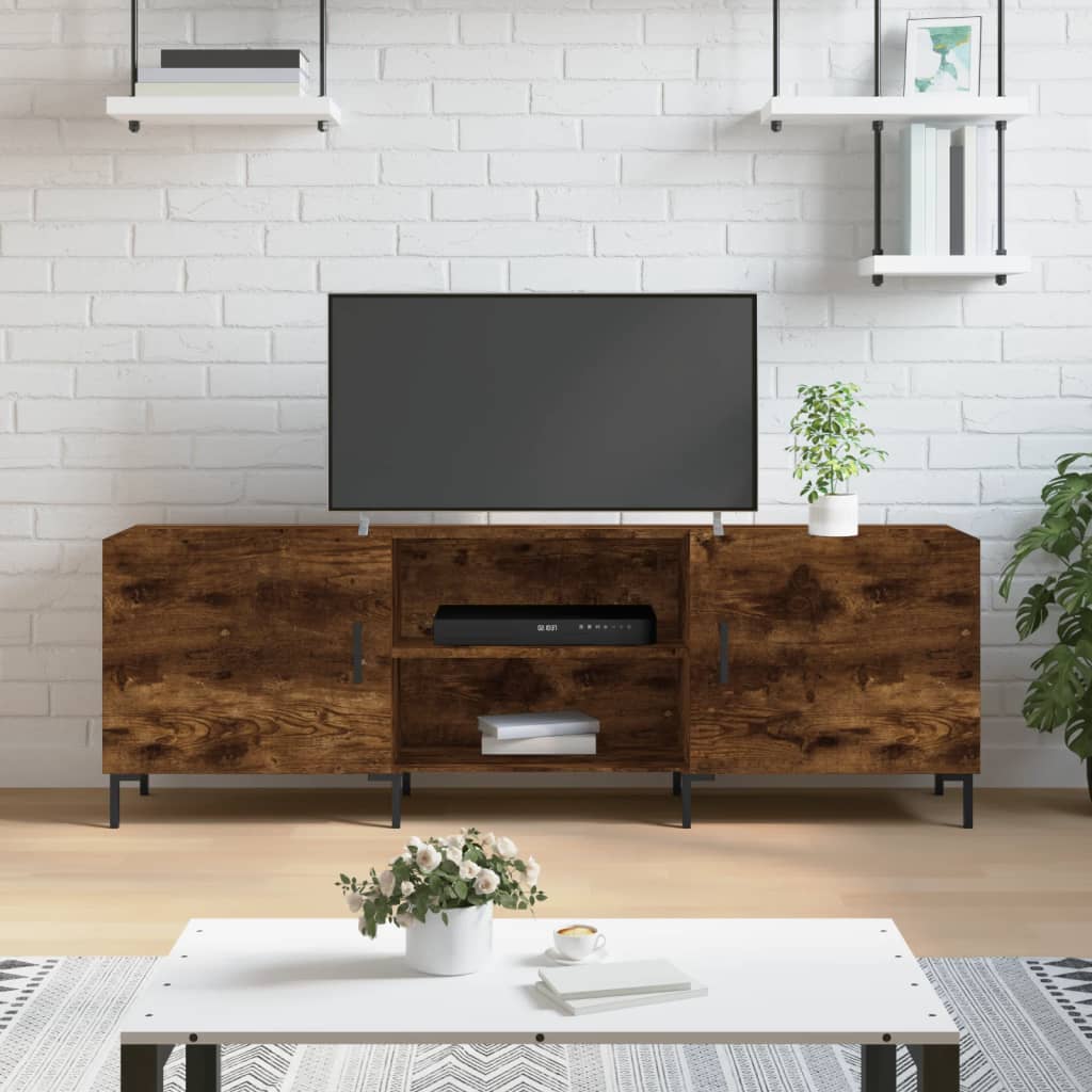 TV-Schrank Räuchereiche 150x30x50 cm Holzwerkstoff