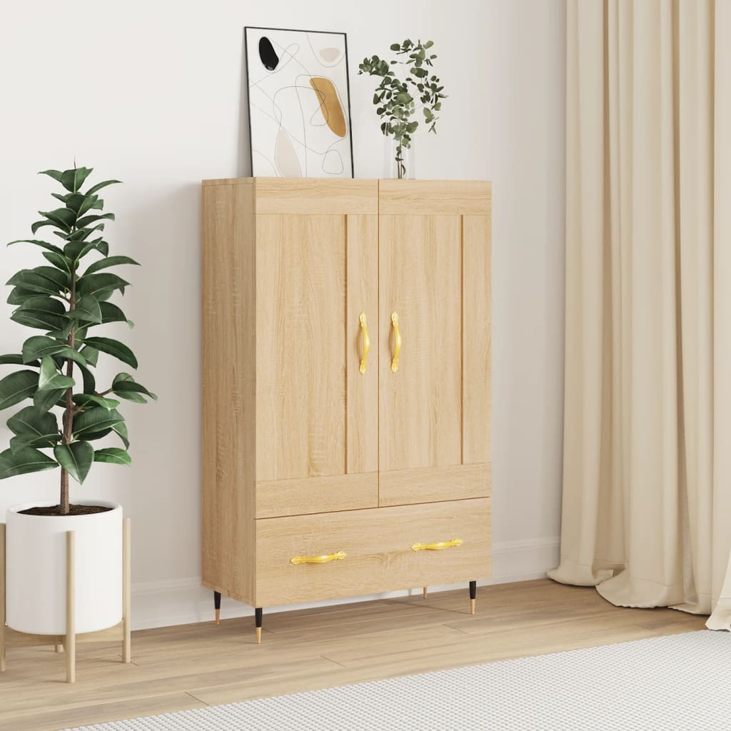 Highboard Sonoma-Eiche 69,5x31x115 cm Holzwerkstoff