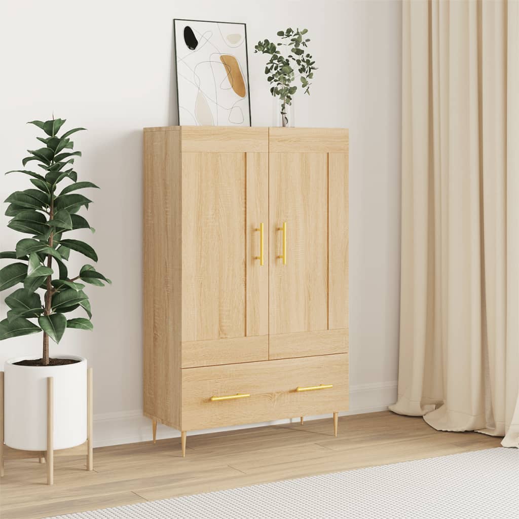Highboard Sonoma-Eiche 69,5x31x115 cm Holzwerkstoff