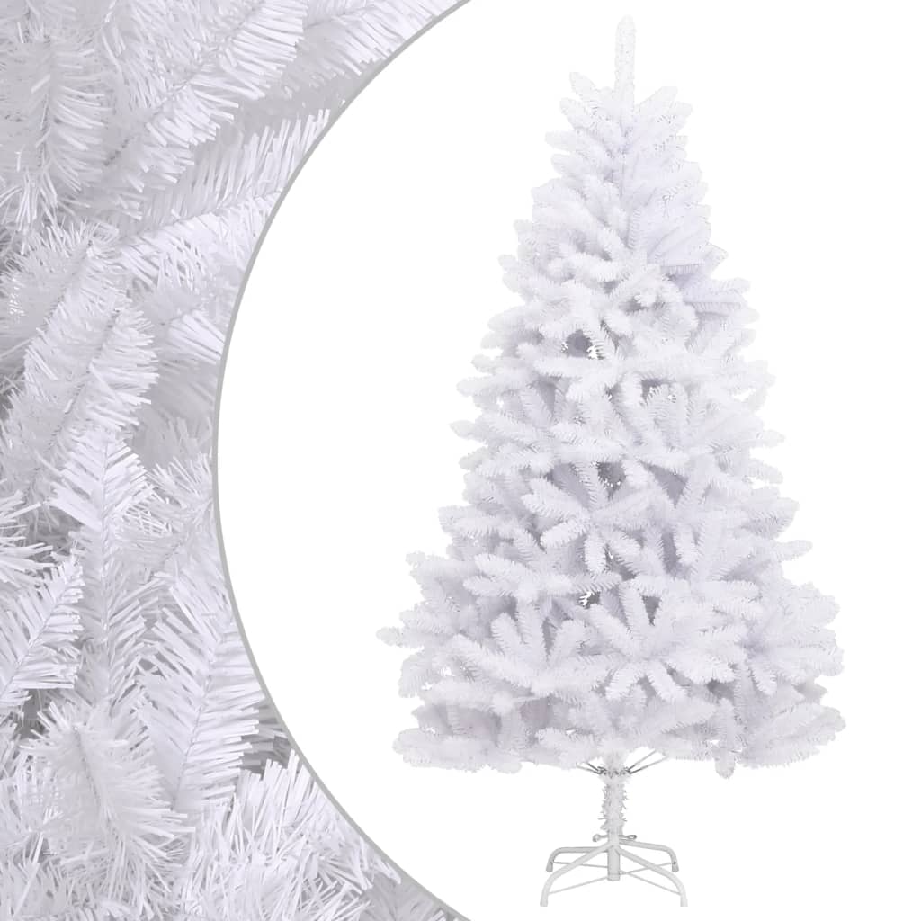 Künstlicher Weihnachtsbaum Klappbar mit Ständer Weiß 270 cm