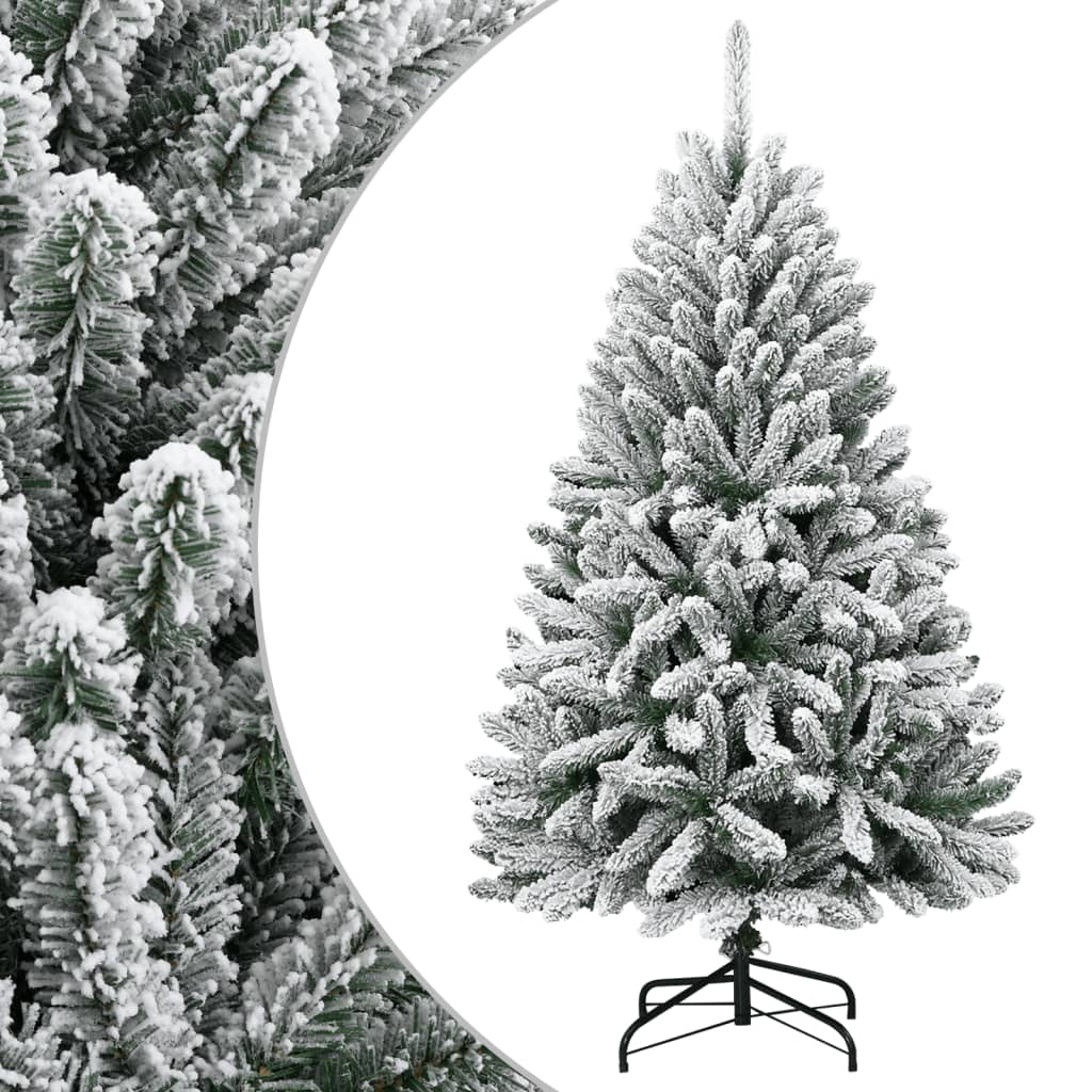Künstlicher Weihnachtsbaum Klappbar Beschneit 150 cm