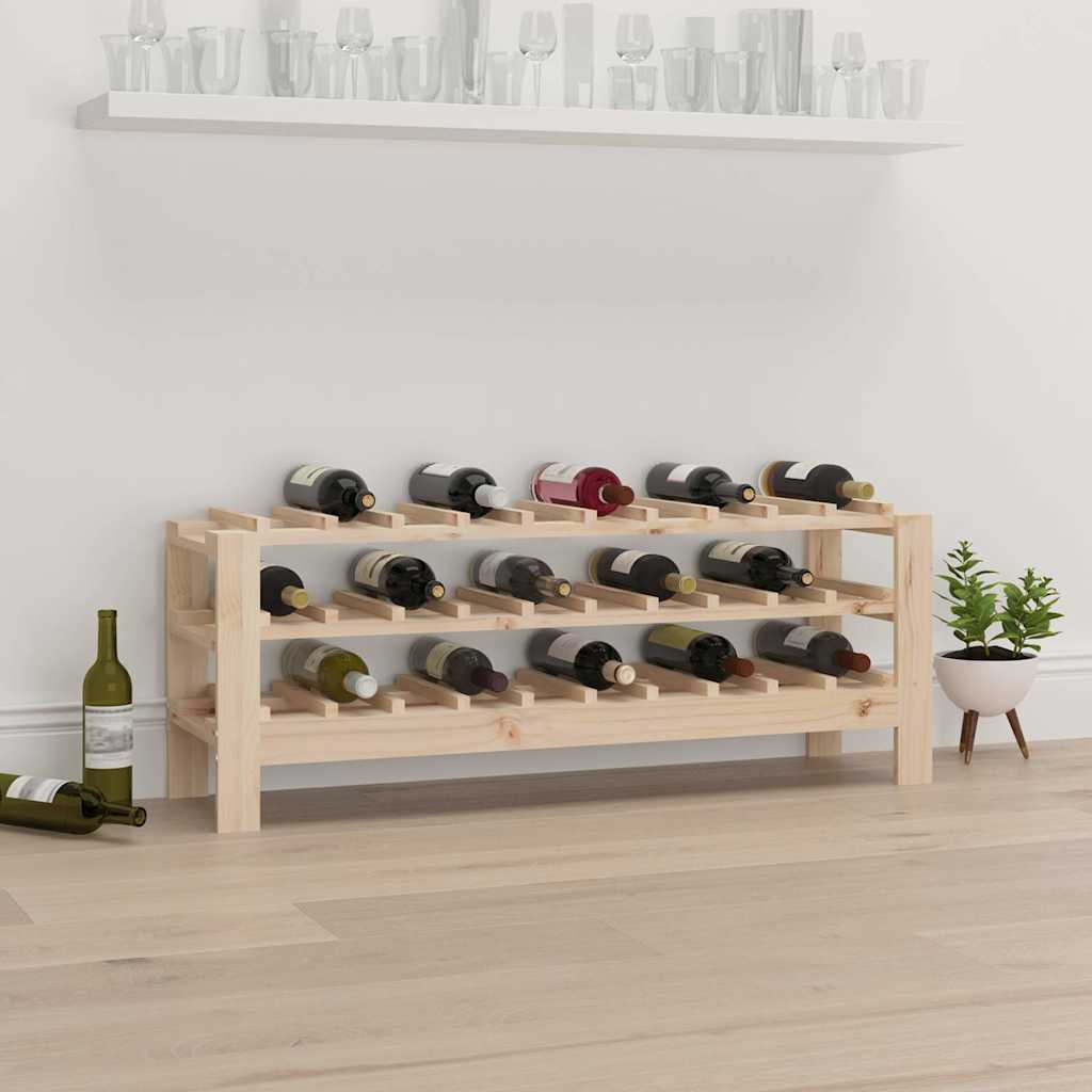 Weinregal 109,5x30x42 cm Massivholz Kiefer