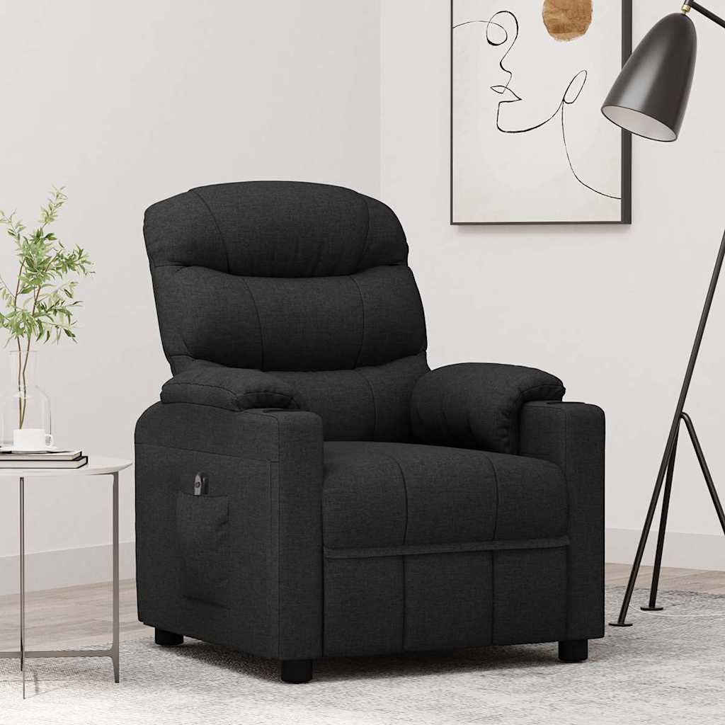 Relaxsessel Elektrisch Schwarz Stoff
