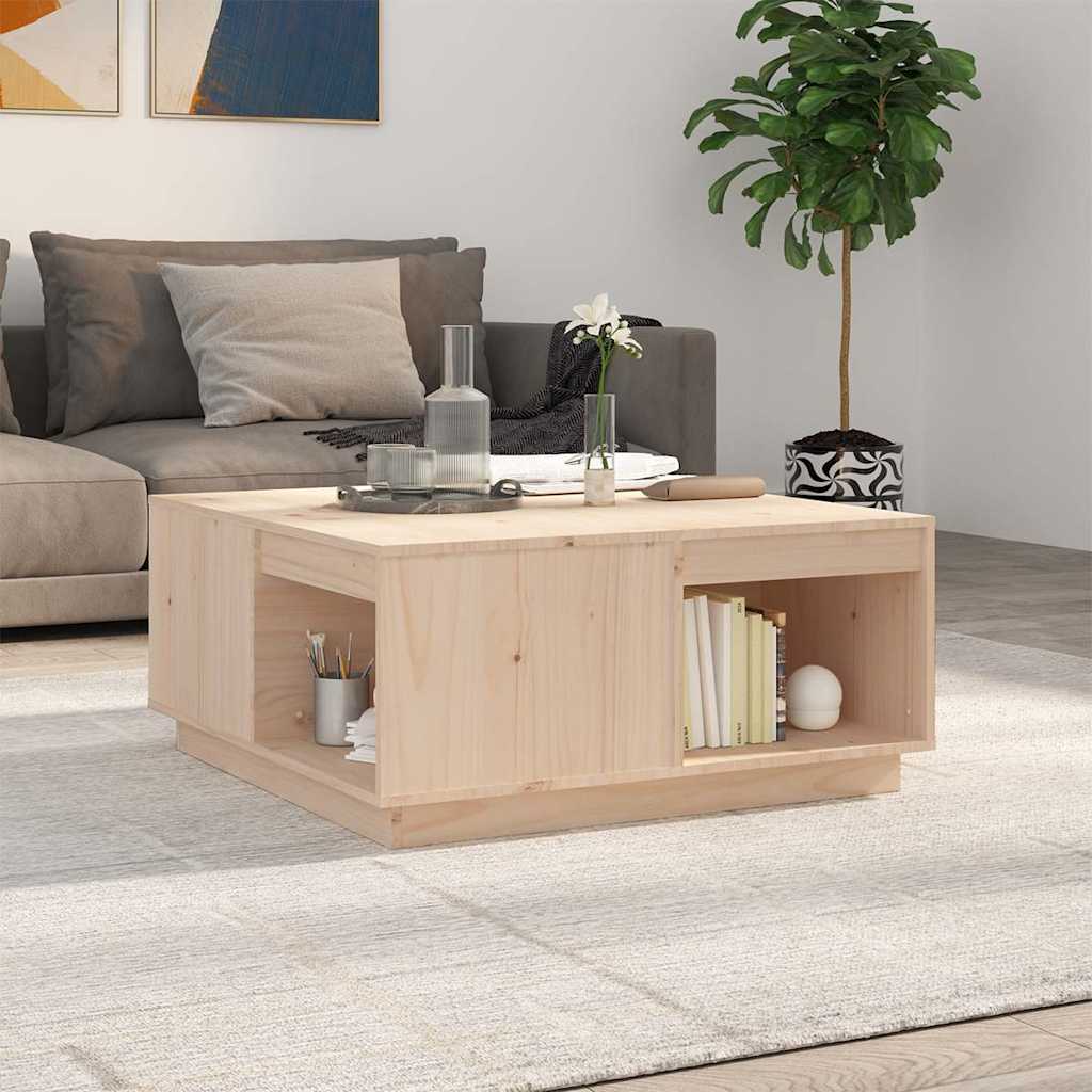 Couchtisch 80x81x36,5 cm Massivholz Kiefer