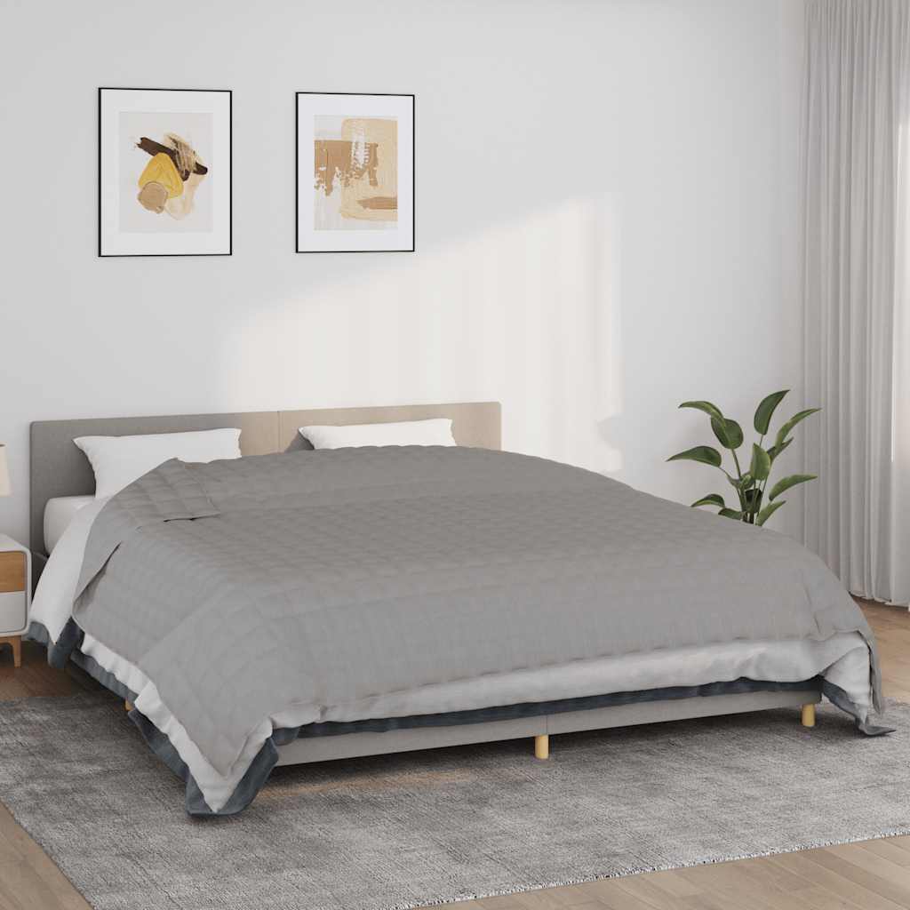 Gewichtsdecke Grau 235x290 cm 15 kg Stoff
