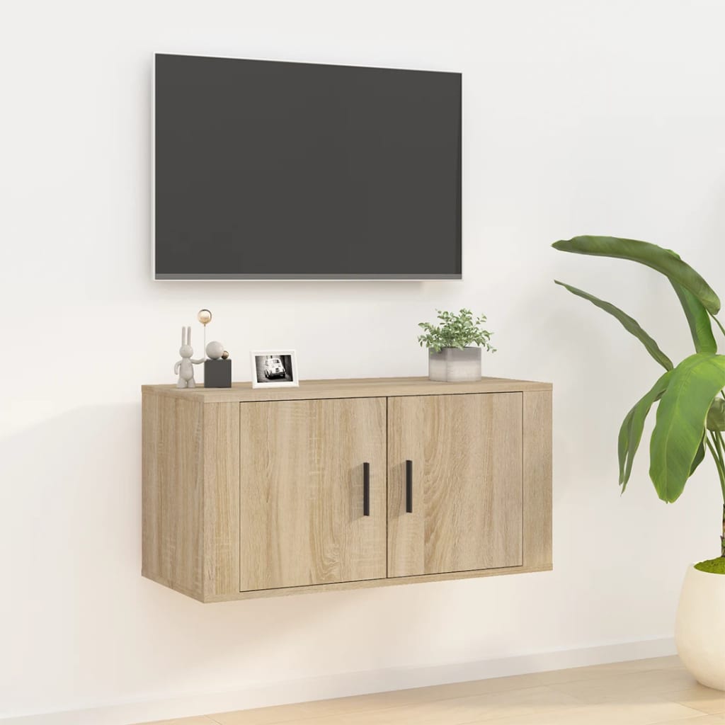 TV-Wandschrank Sonoma-Eiche 80x34,5x40 cm