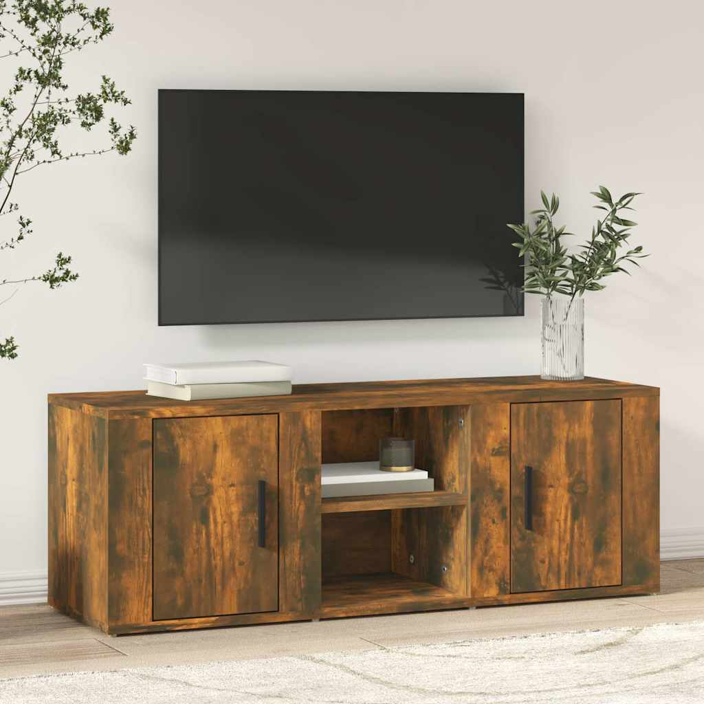 TV-Schrank Räuchereiche 100x31,5x35 cm Holzwerkstoff