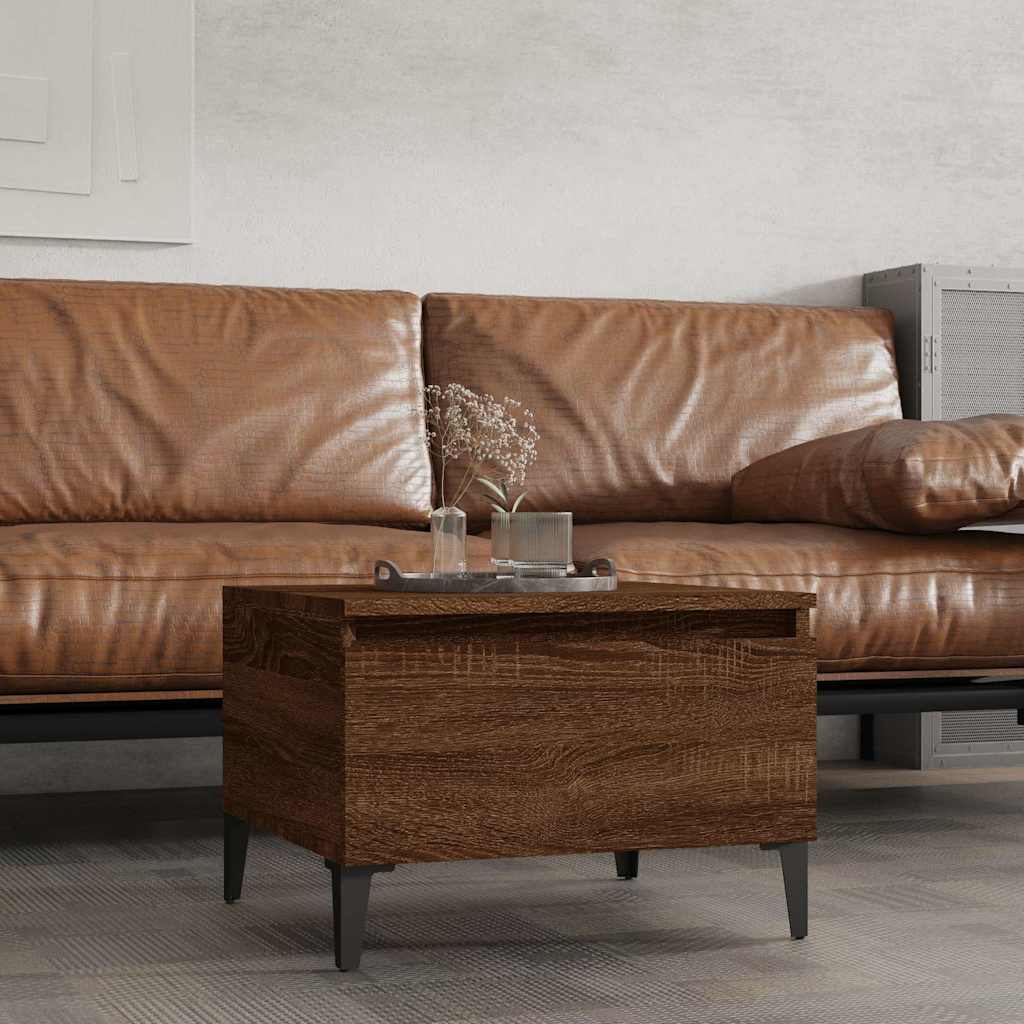 Beistelltisch Braun Eichen-Optik 50x46x35 cm Holzwerkstoff