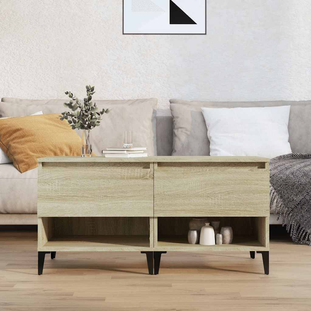 Beistelltische 2 Stk. Sonoma-Eiche 50x46x50 cm Holzwerkstoff