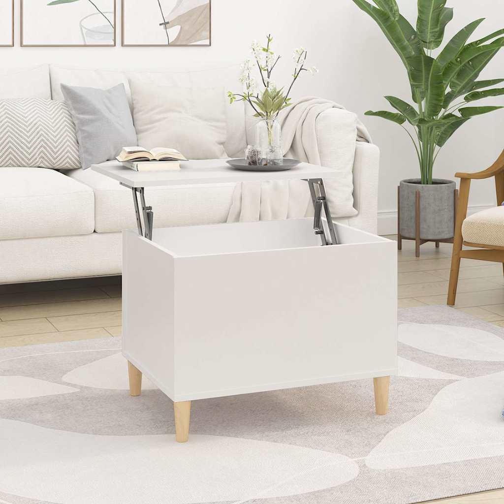 Couchtisch Weiß 60x44,5x45 cm Holzwerkstoff
