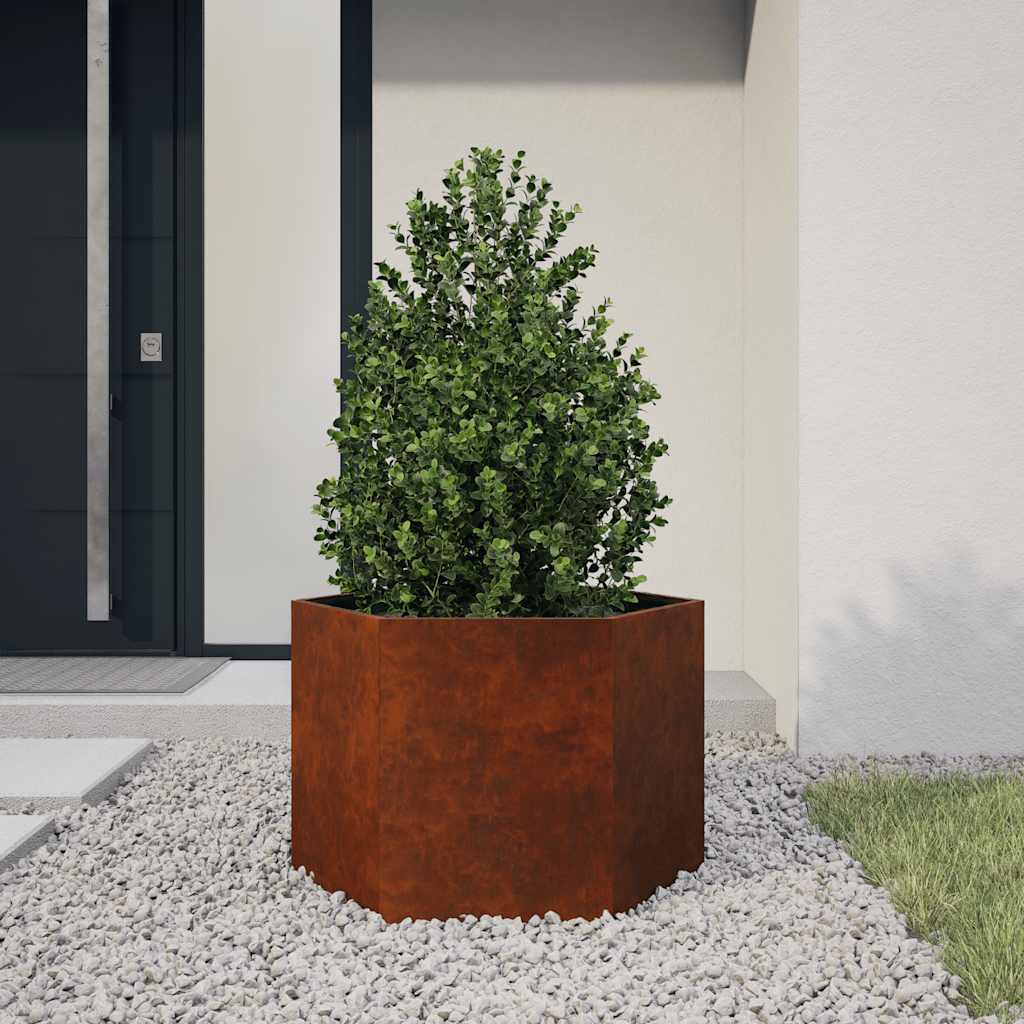 Pflanzkübel Rostig 60x60x45 cm Cortenstahl