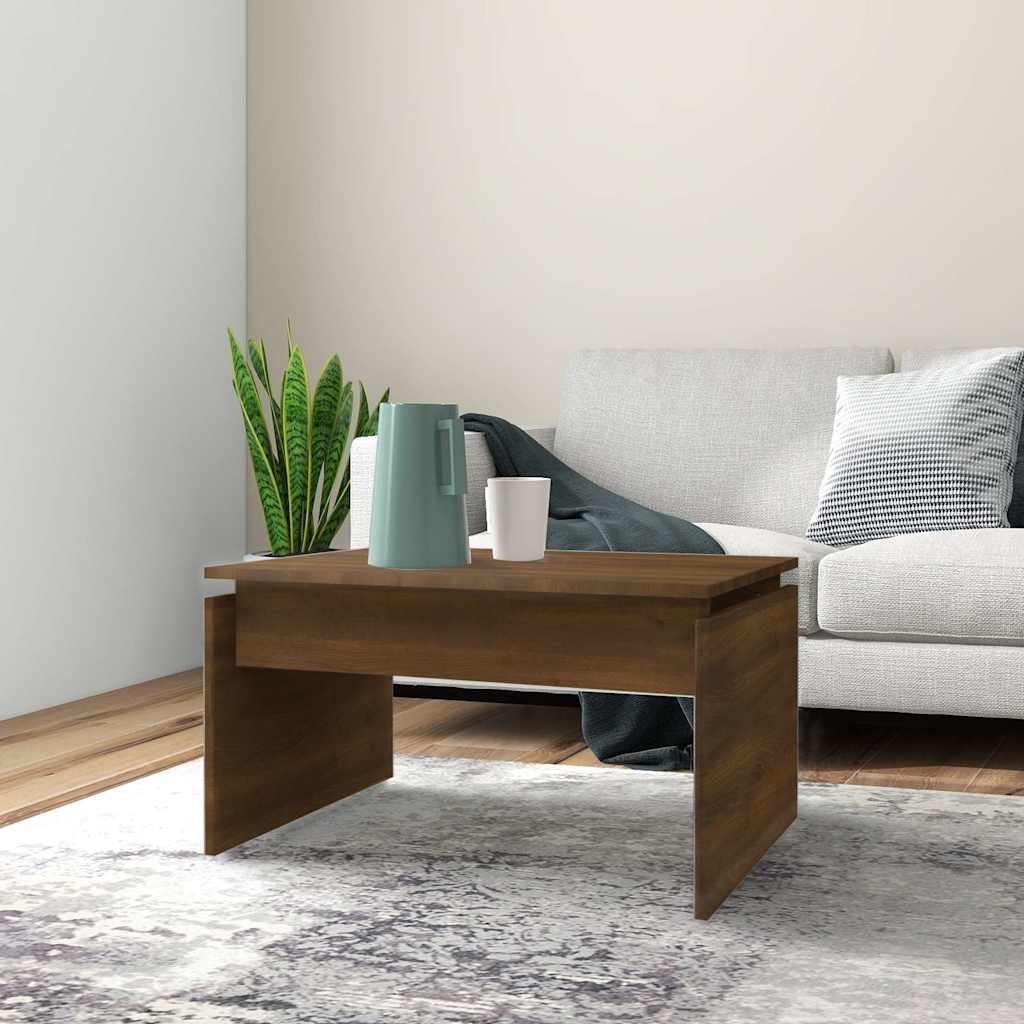 Couchtisch Braun Eichen-Optik 68x50x38 cm Holzwerkstoff