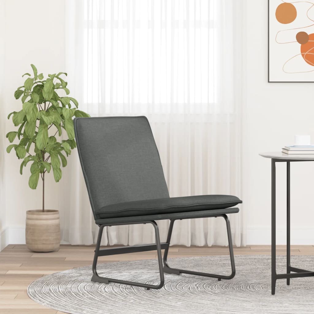 Loungesessel Dunkelgrau 52x75x76 cm Stoff