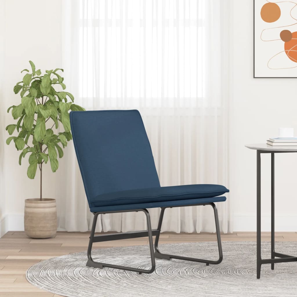 Loungesessel Blau 52x75x76 cm Stoff