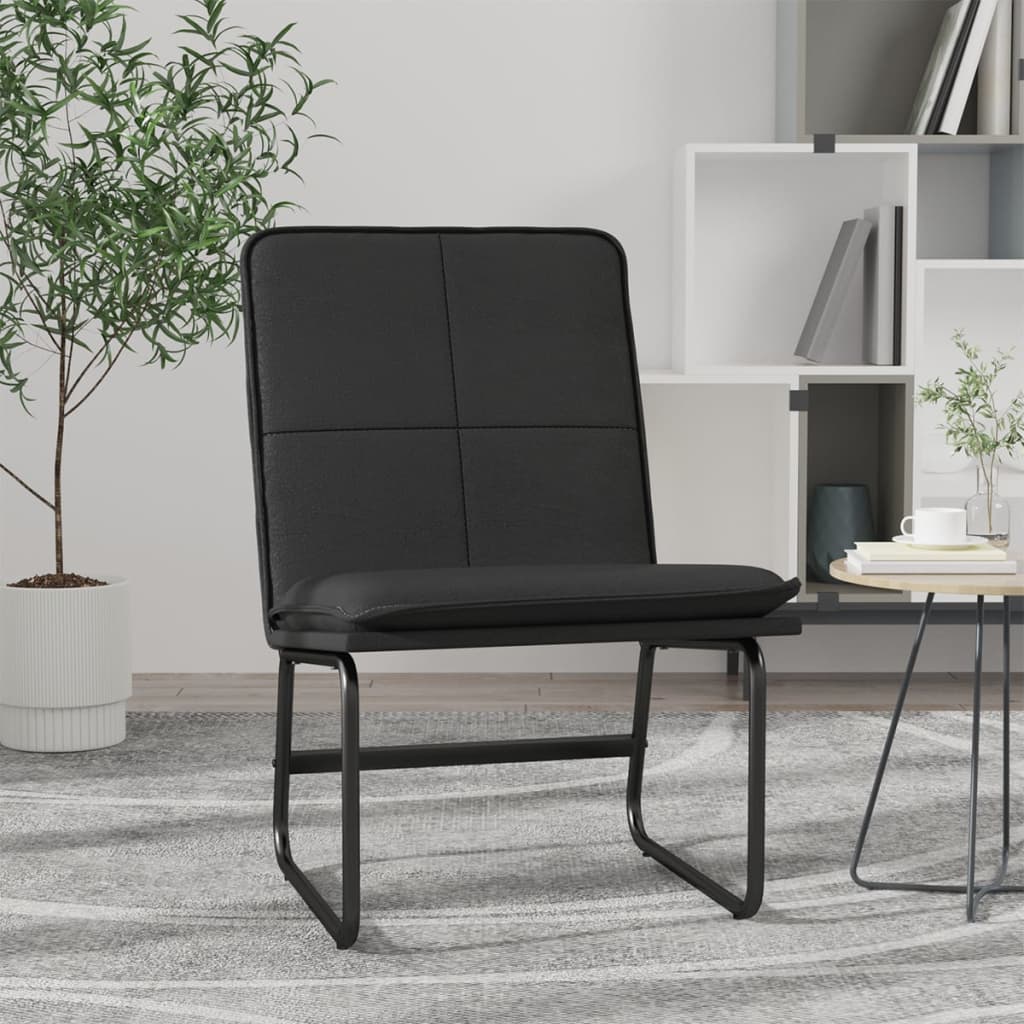 Loungesessel Schwarz 54x75x76 cm Kunstleder