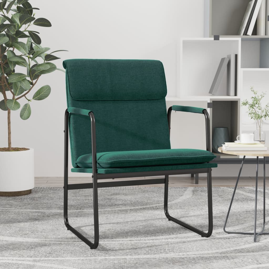 Loungesessel Dunkelgrün 55x64x80 cm Stoff