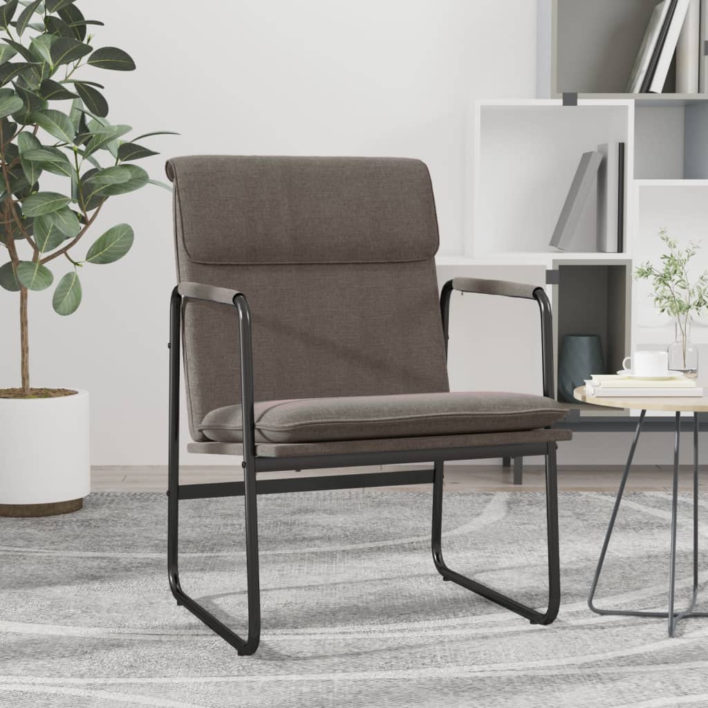 Loungesessel Taupe 55x64x80 cm Stoff
