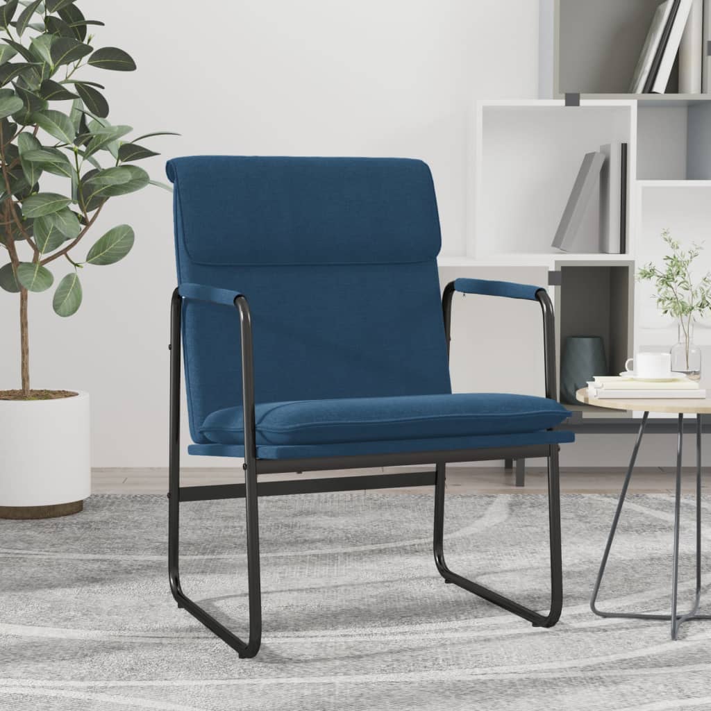 Loungesessel Blau 55x64x80 cm Stoff