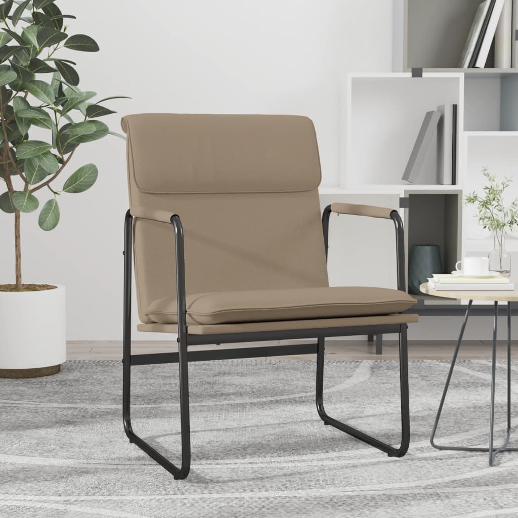 Loungesessel Cappuccino-Braun 55x64x80 cm Kunstleder