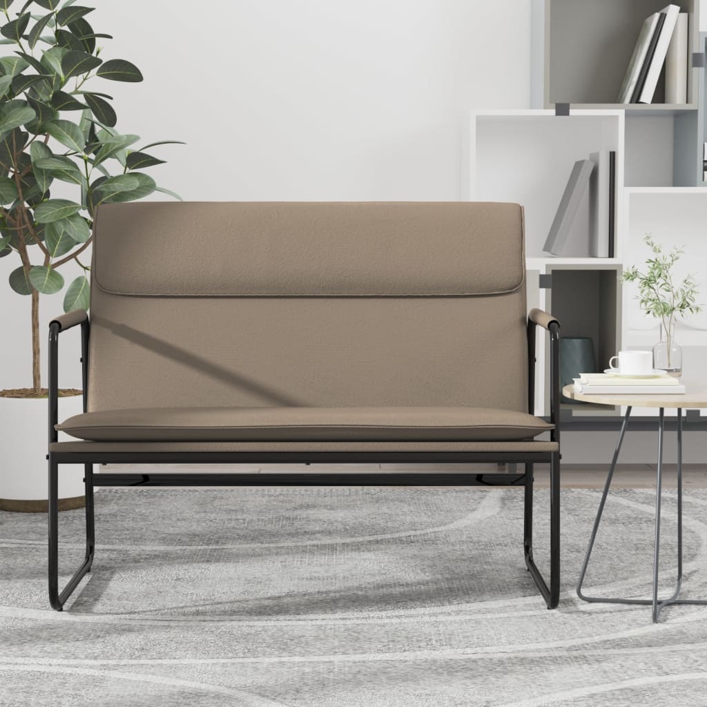 Sitzbank Cappuccino-Braun 100x64x80 cm Kunstleder