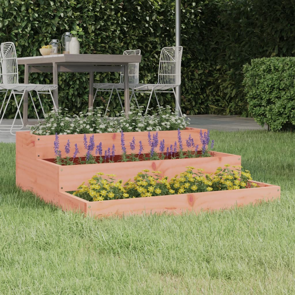 Pflanzkübel 78x78x27 cm Massivholz Douglasie