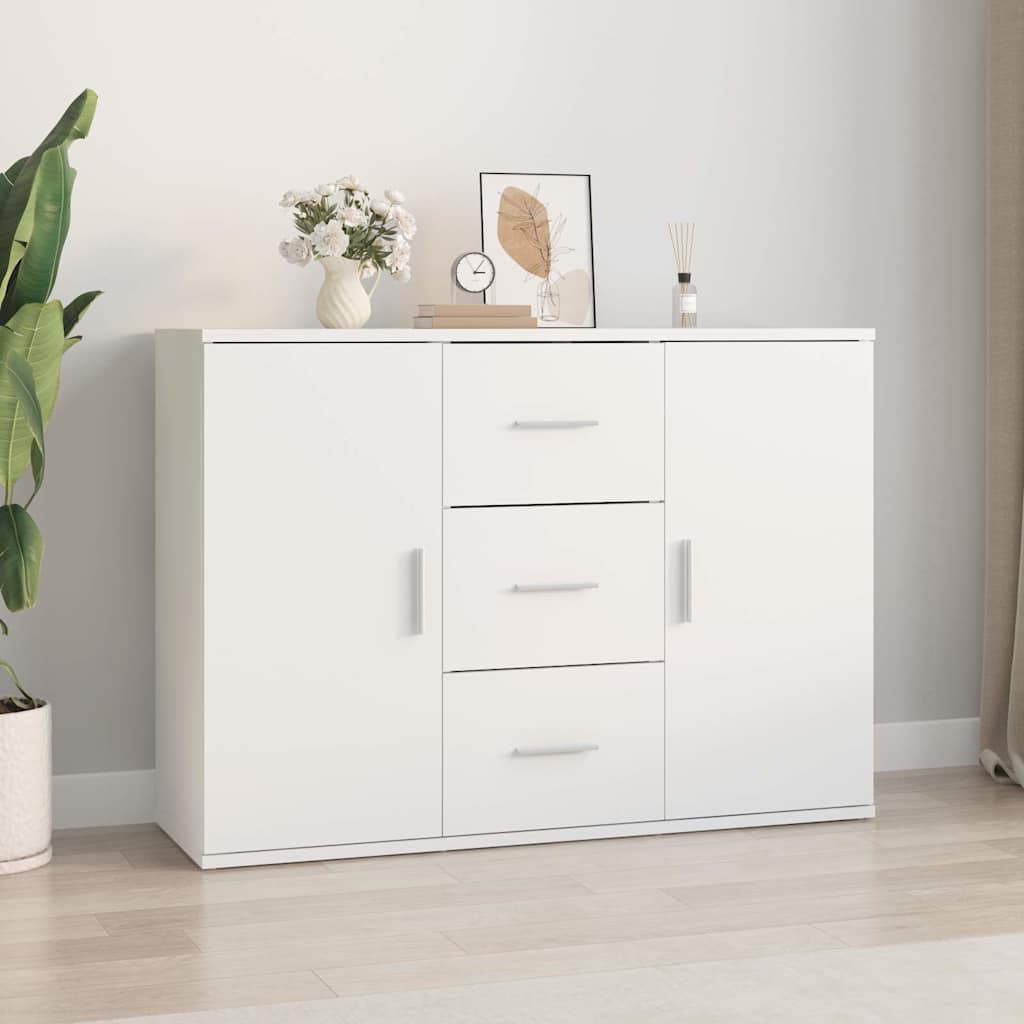 Sideboard Weiß 91x29,5x65 cm Holzwerkstoff