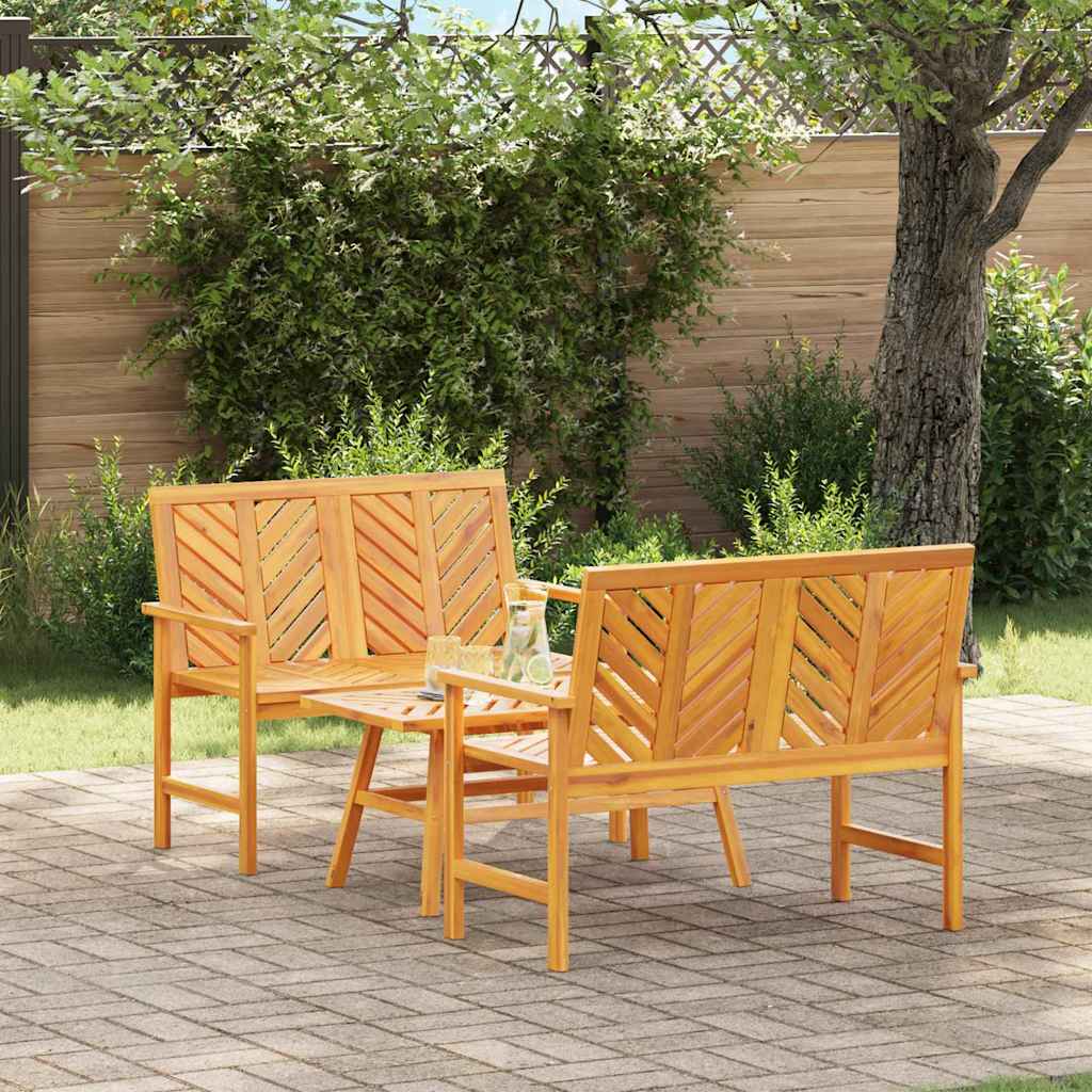 Garten-Lounge-Set 3 stk. Braun Massivholz Akazie