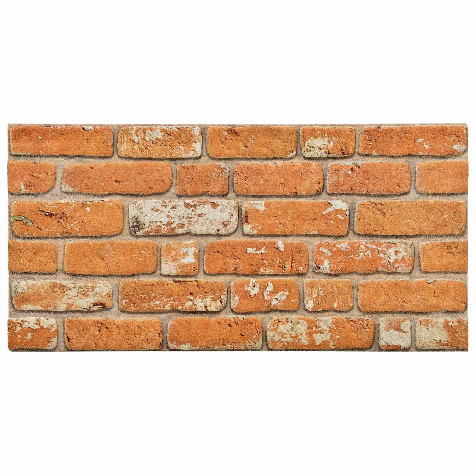 Wandpaneele 10 stk. 100 x 50 cm Ziegel EPS-Schaum