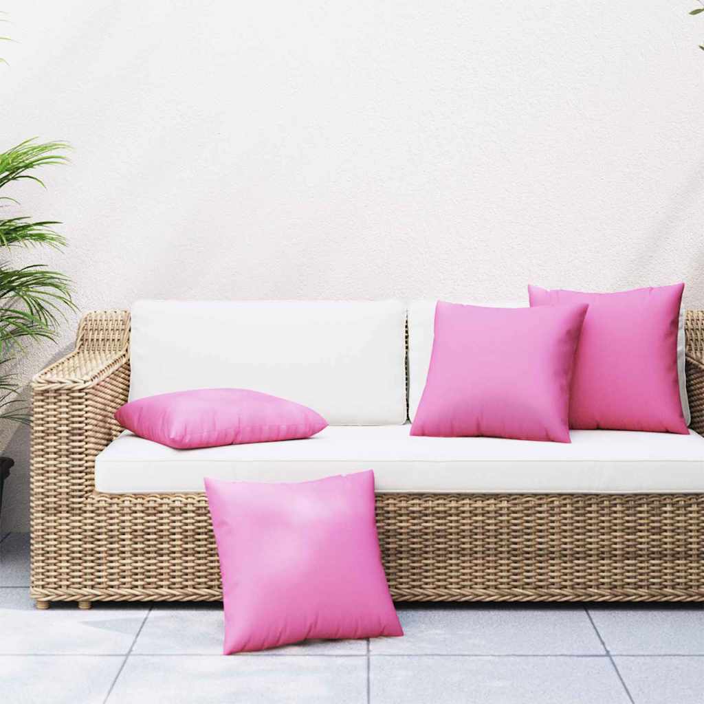 Streupillows 4 stk. Polyesterstoff Rosa 60 x 60 cm