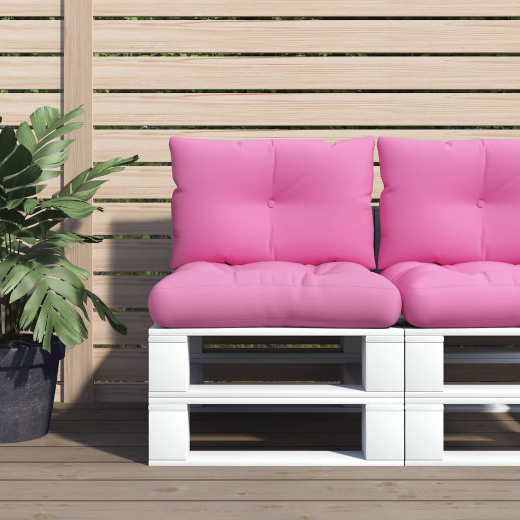 Palettenkissen 2 Stk. Rosa Oxford-Gewebe