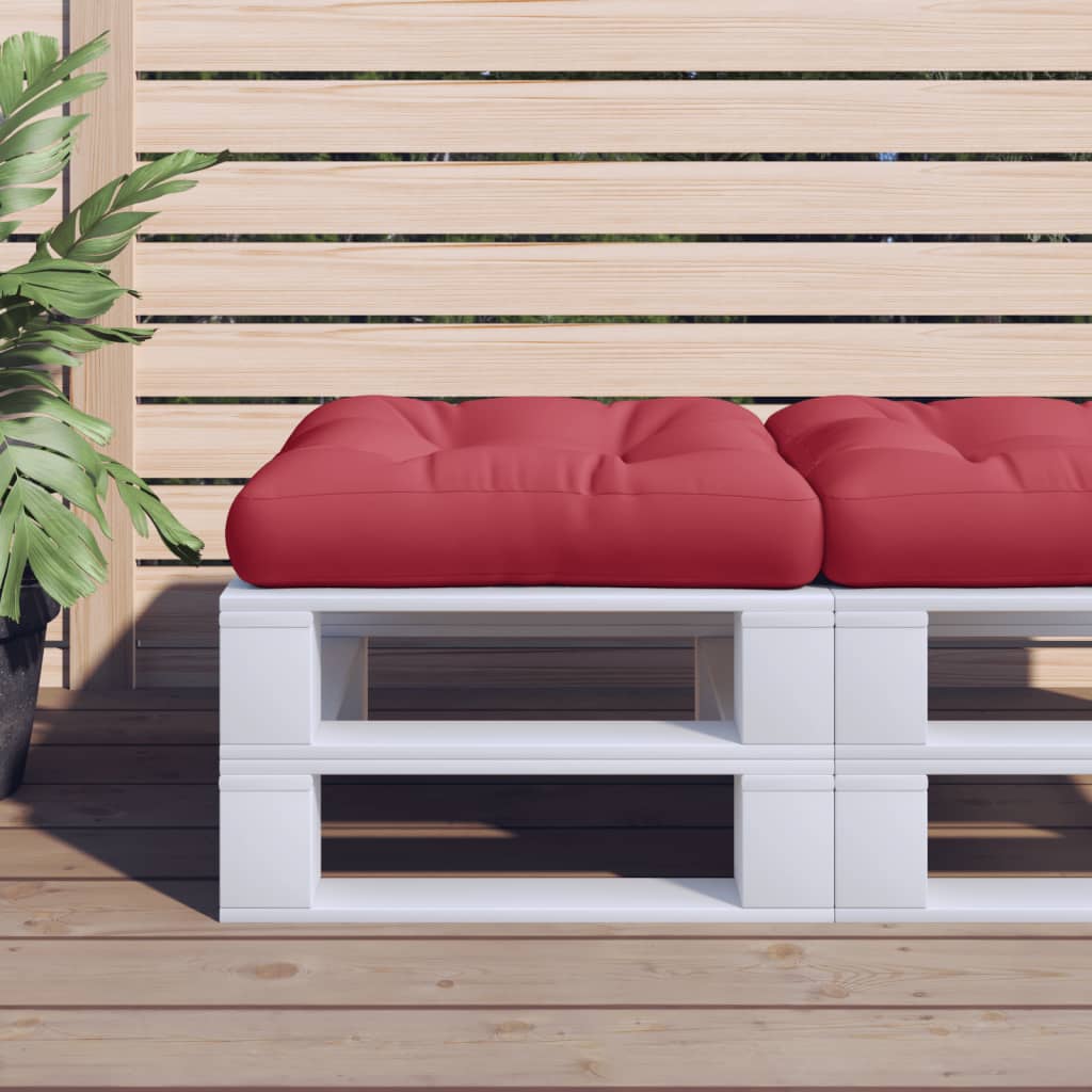 Palettenkissen Weinrot 58x58x10 cm Stoff