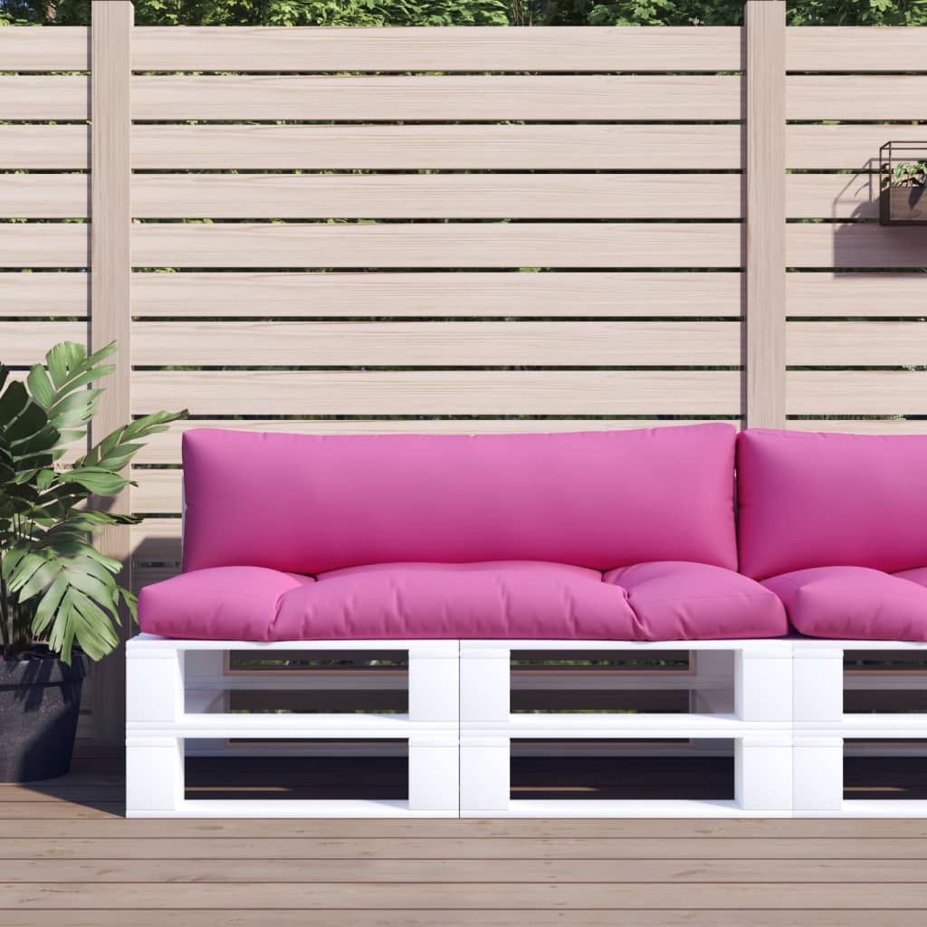 Palettenkissen 2 Stk. Rosa Oxford-Gewebe