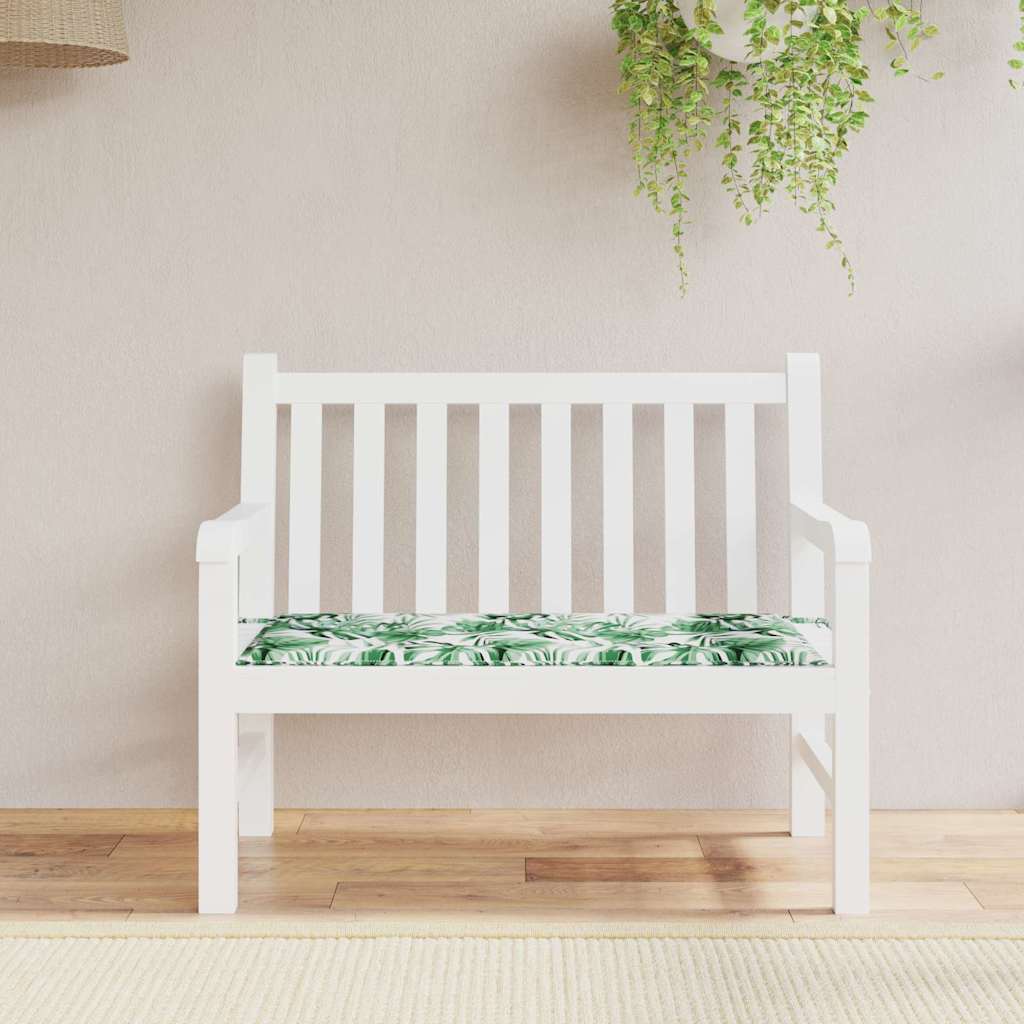 Stuhlpolster Oxford-Stoff Blattmuster 100 x 50 x 3 cm