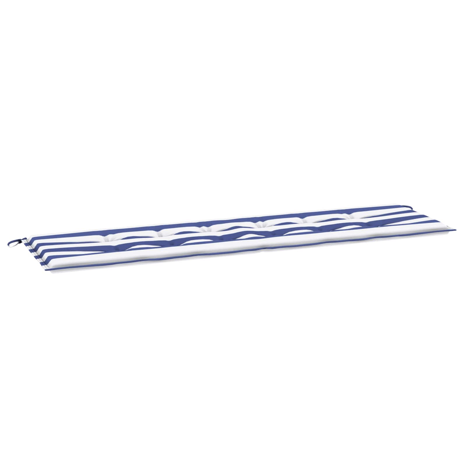 Bankpolster Oxford-Stoff Blaue Streifen 180 x 50 x 3 cm