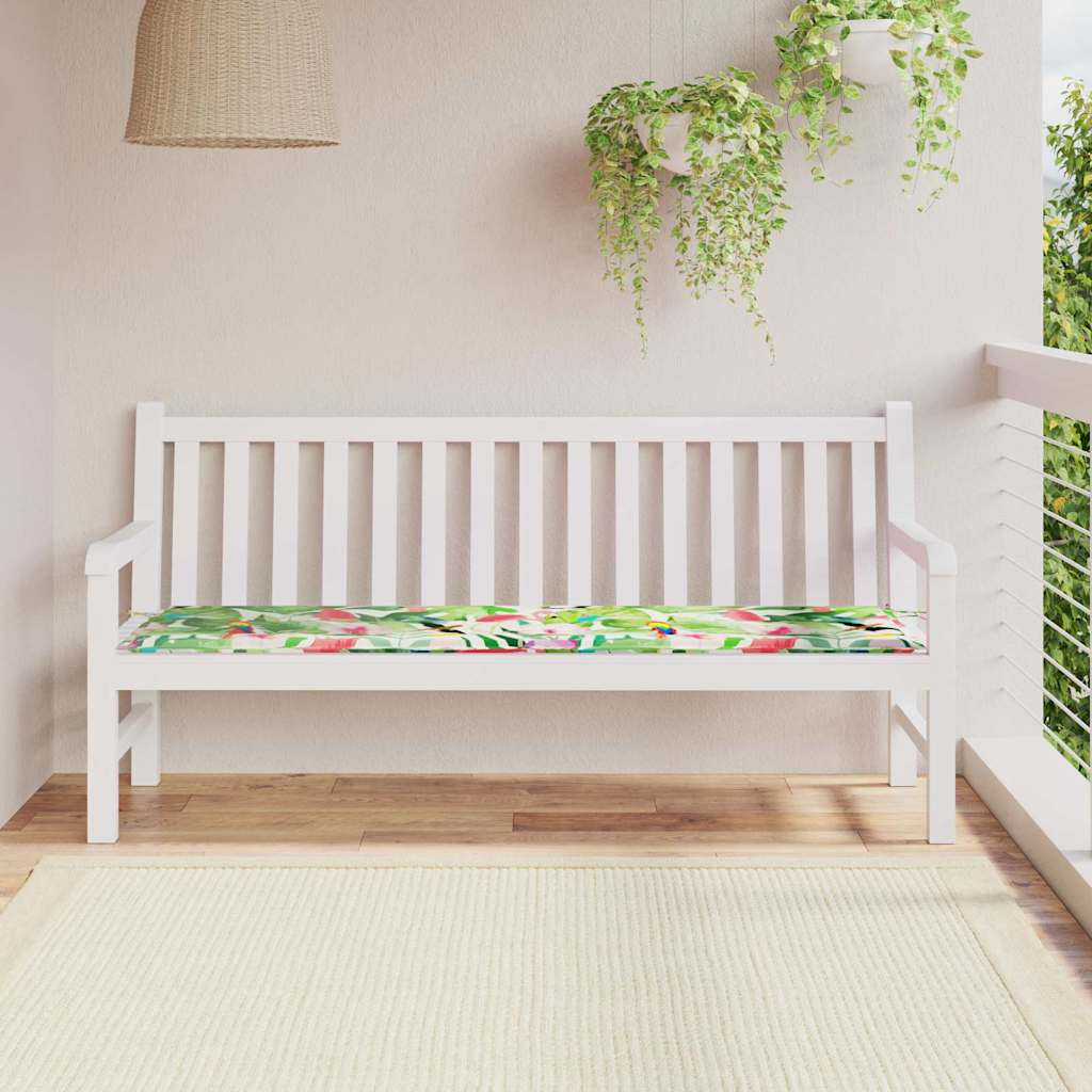 Bankpolster Oxford-Stoff Mehrfarbig 180 x 50 x 3 cm