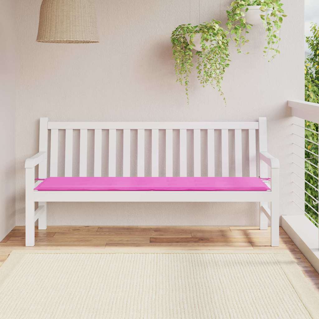 Bankpolster Oxford-Stoff Rosa 180 x 50 x 3 cm