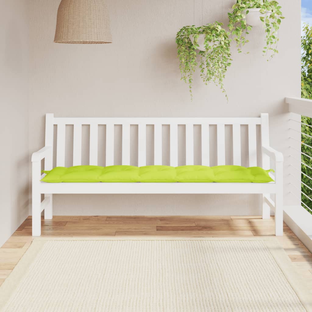 Gartenbank-Auflage Hellgrün 180x50x7 cm Oxford-Gewebe