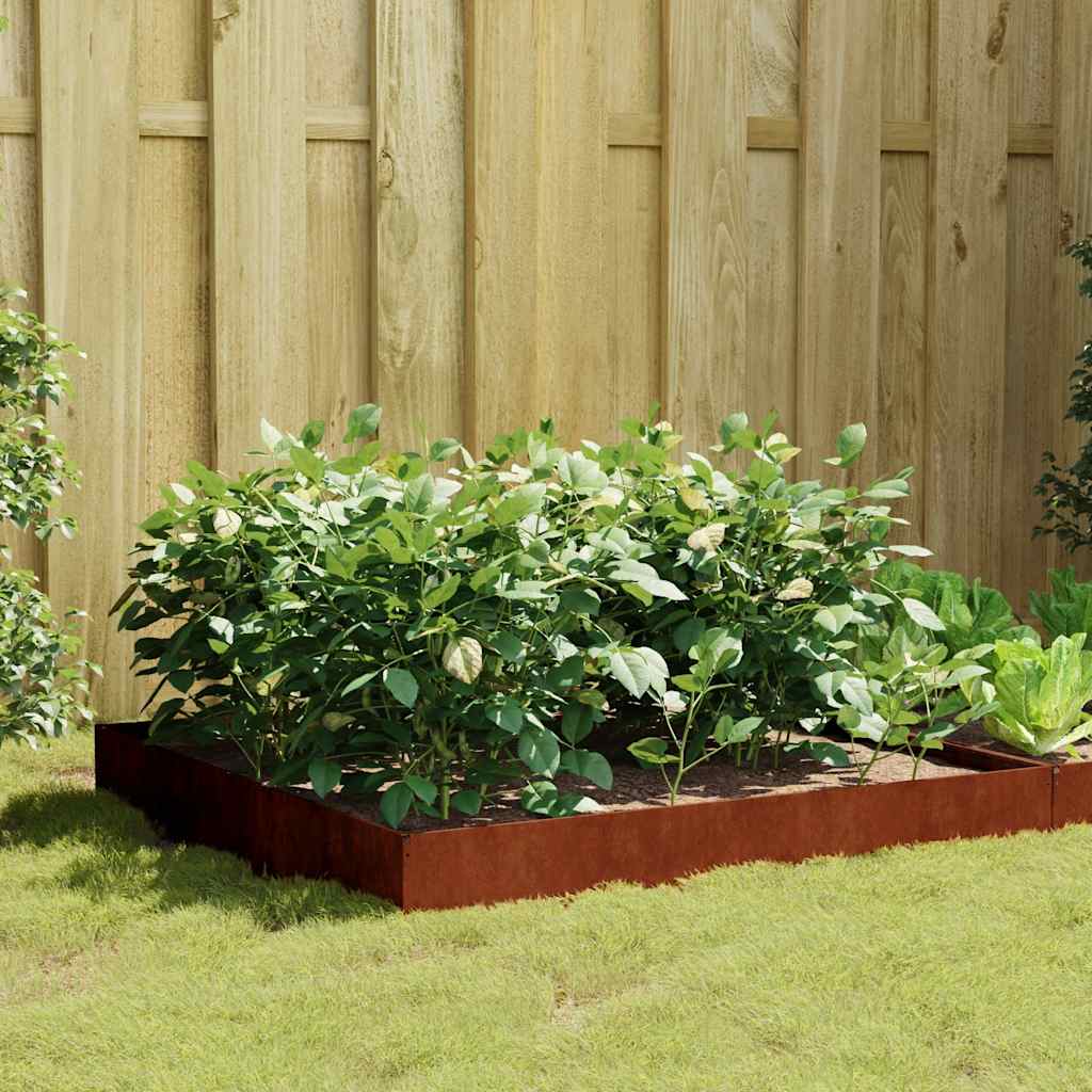 Hochbeet 100x100x26 cm Cortenstahl