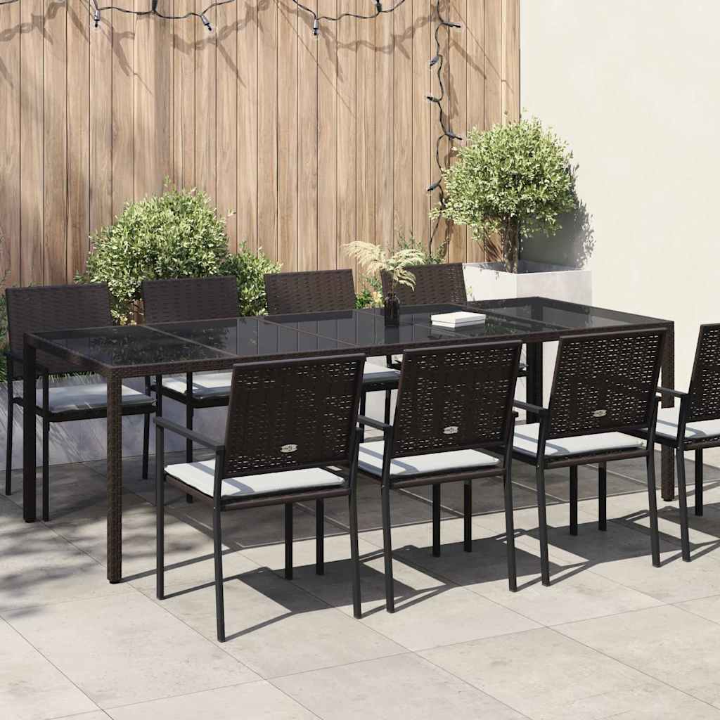 Gartentisch Braun Poly-Rattan