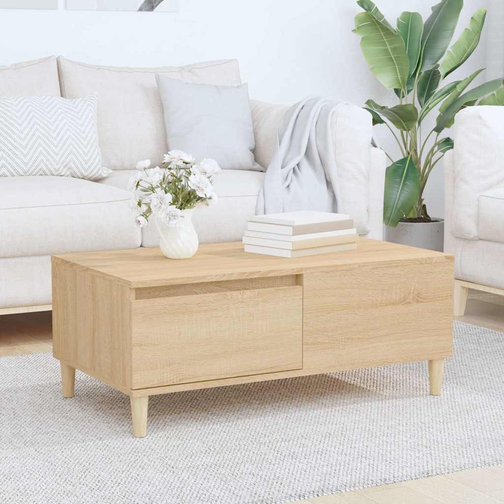 Couchtisch Sonoma-Eiche 90x50x36,5 cm Holzwerkstoff