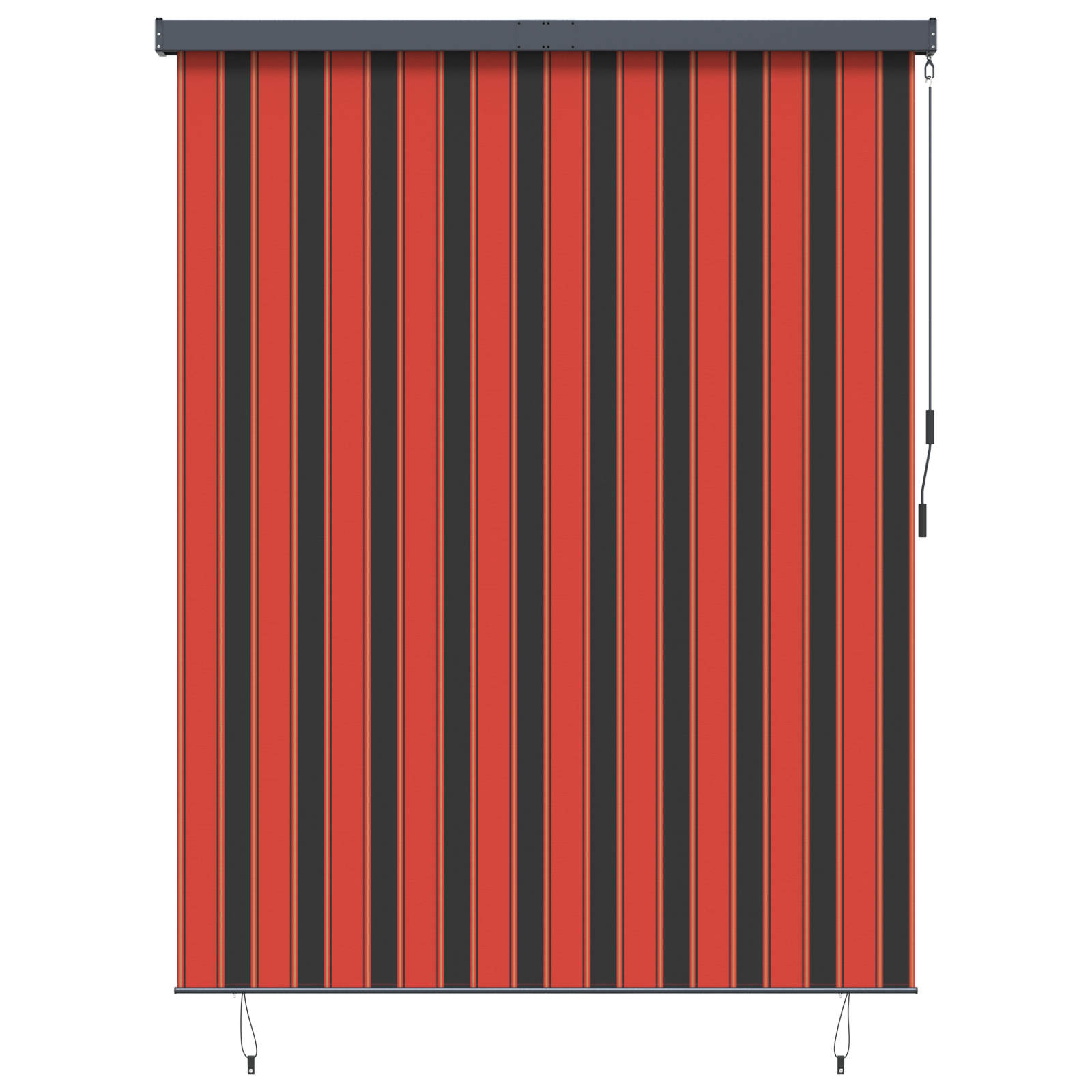 Rollo Orange und Braun 220 x 250 cm Stoff und Aluminium