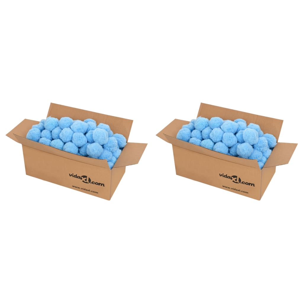 Pool-Filterbälle Antibakteriell Blau 1400 g Polyethylen